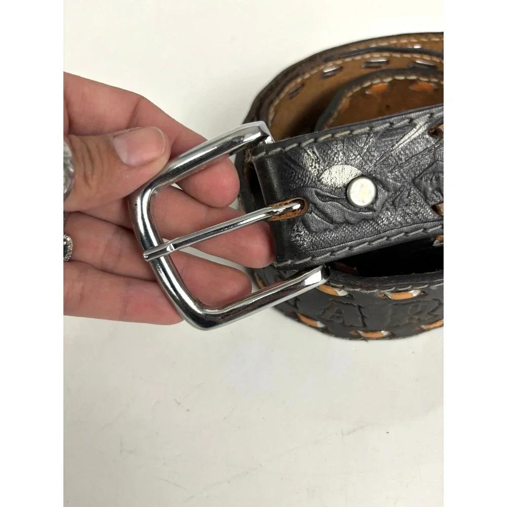 Vintage Handmade Leather‎ Belt 